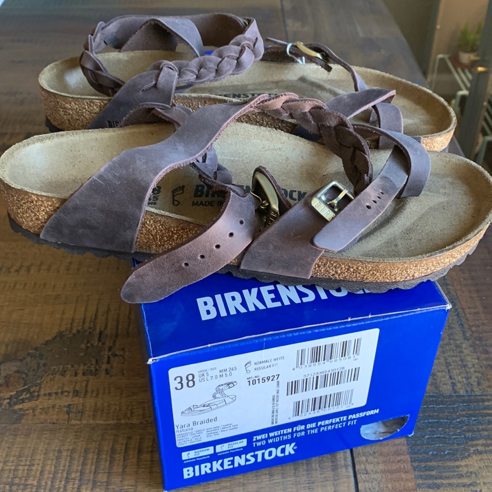 Birkenstock Yara braided Habana Size 38